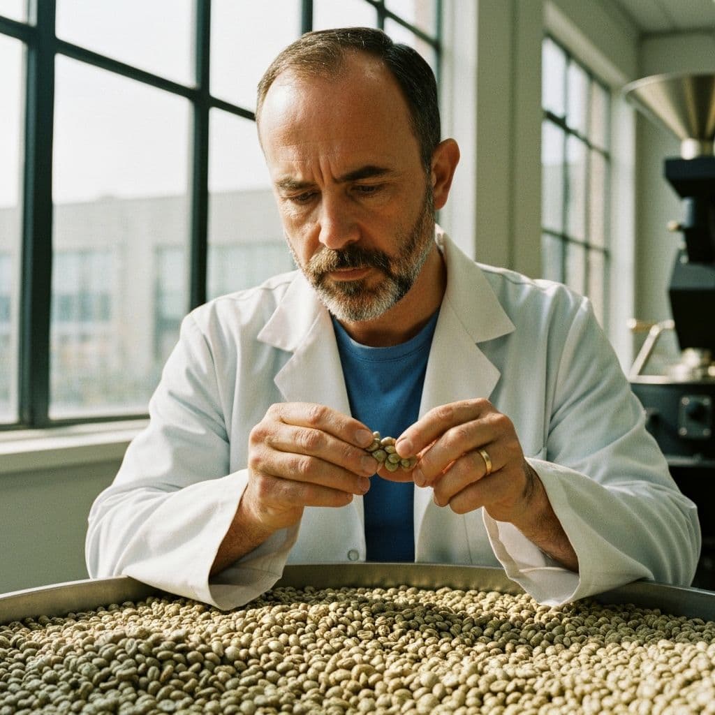 Coffee quality laboratory testing process